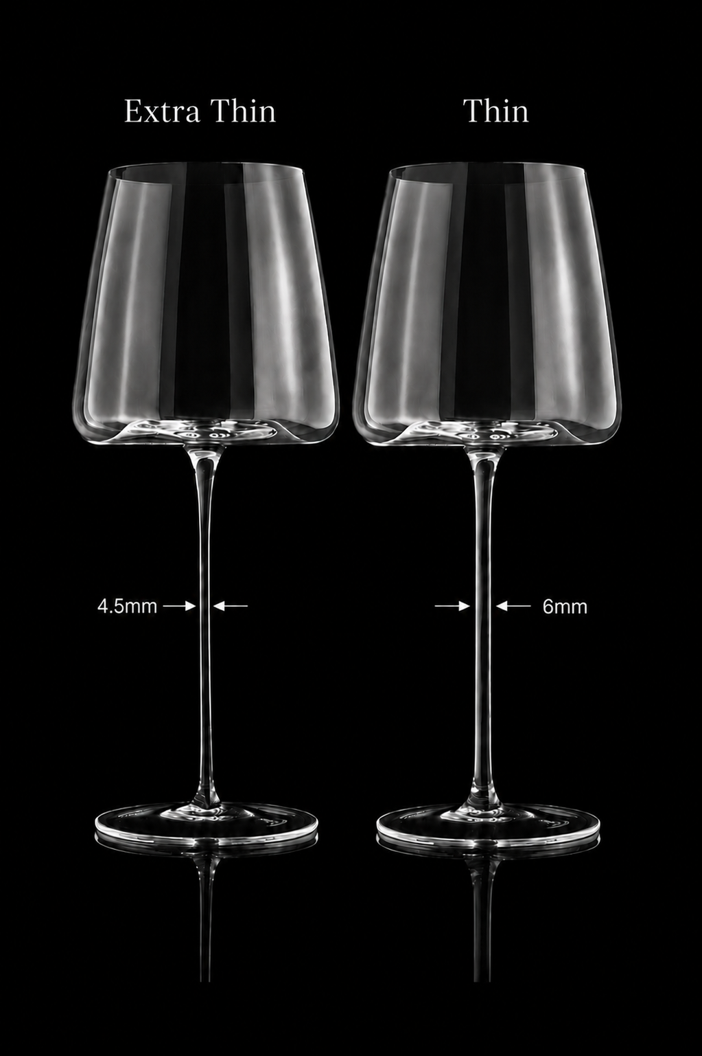 Cristalero Rosso 22oz Wineglass Collection Set of 4