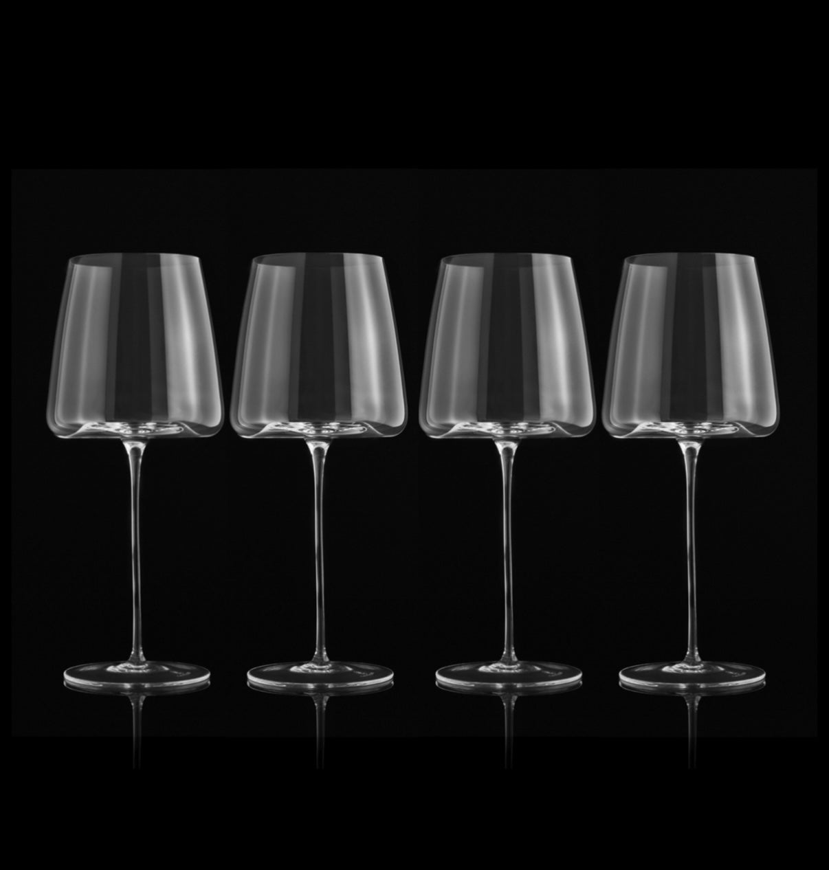 Cristalero Rosso 22oz Wineglass Collection Set of 4 - Extra Thin (4.5mm)
