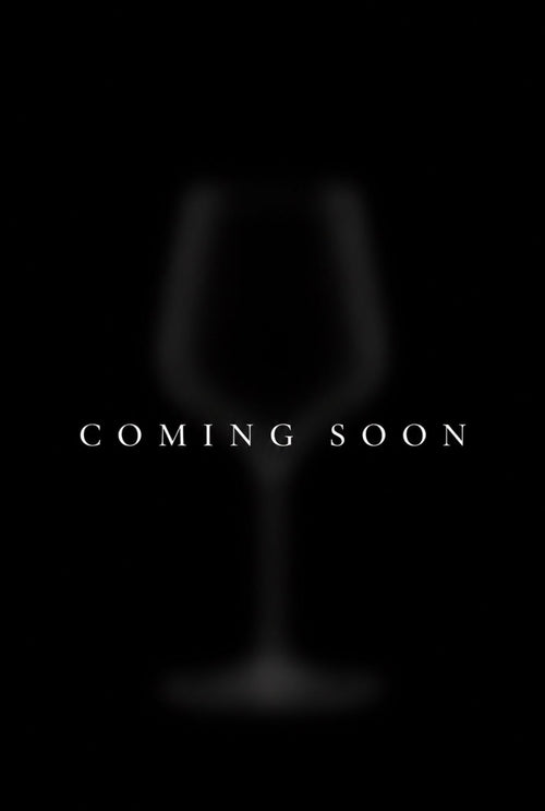 A black graphic with a faint blurred wine glass silhouette and the centered text 'COMING SOON' in white.